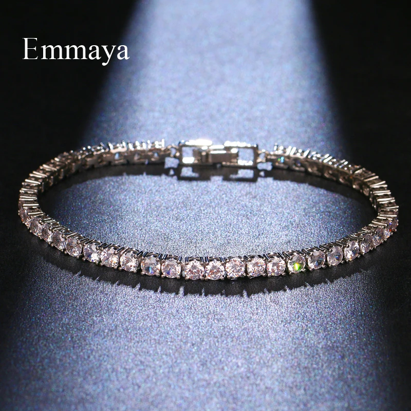 Новый модный белый браслет EMMAYA с крошечным и блестящим кубическим цирконием