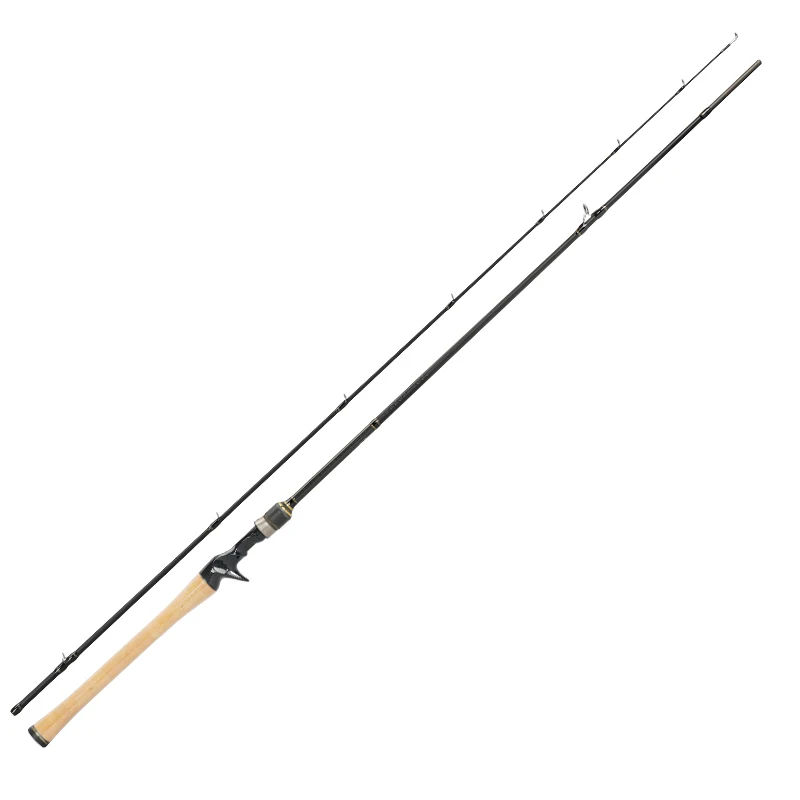 TSURINOYA PROFLEX II 1,89 m 1,95 m 2,13 m Литье Удочки 2 сек. Углеродное волокно приманка стержень Вара де Pesca Морская Рыбалка снасти - Цвет: Черный