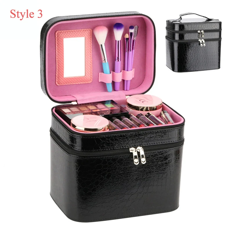 Женская косметичка под кожу аллигатора дизайнерская Высококачественная