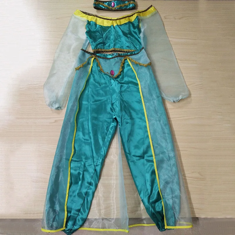 Женский костюм для взрослых принцессы жасмина Аладдина маскарадный укороченный