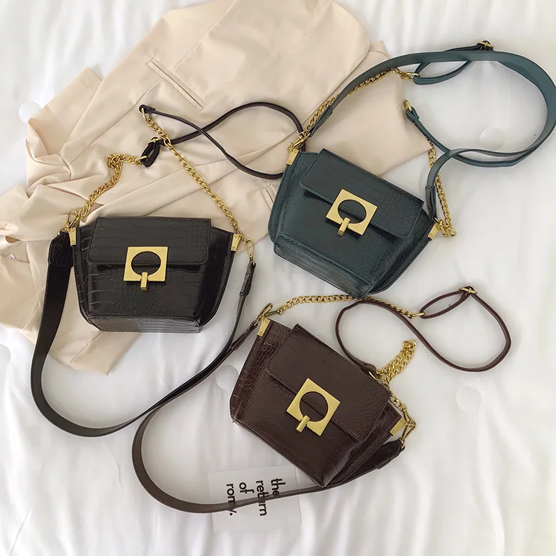 Новые однотонные кожаные сумки через плечо с камнями для женщин роскошная