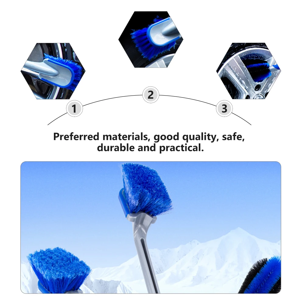 

2pcs Car Detailing Tools Useful Car Wheel Cleaning Durable Washing Brushes