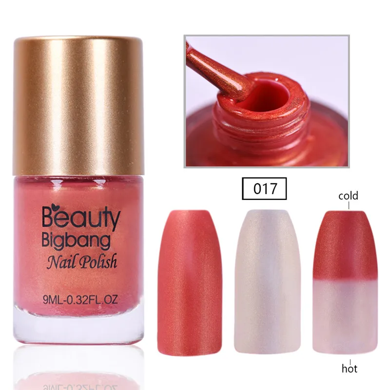 

BeautyBigBang 9ml Glitter Temperature Color Changing Thermal Nail Polish Lacquer Nail Art Change Varnish Nail Polish