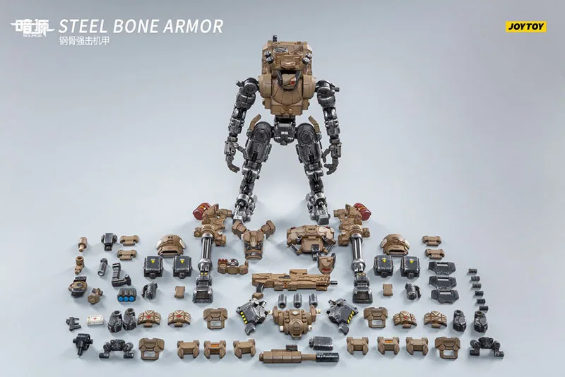 

JOYTOY JT0807 1/25 Scale Desert Type Steel Bone Mecha 22cm Action Figure Soldier Model Full Set for Fans Collection