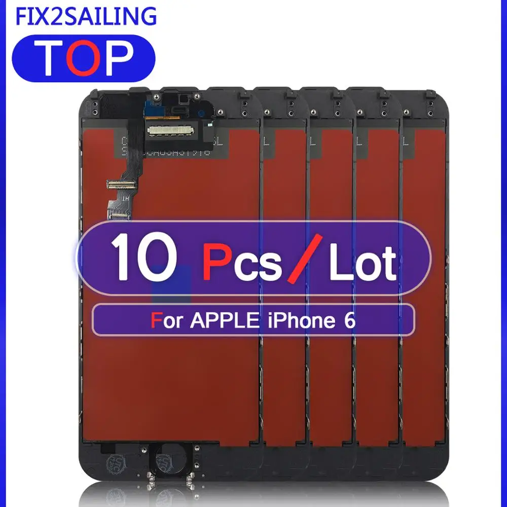 10 шт. ЖК-дисплей для Apple iPhone 6 6G 100% Протестировано | Мобильные телефоны и аксессуары