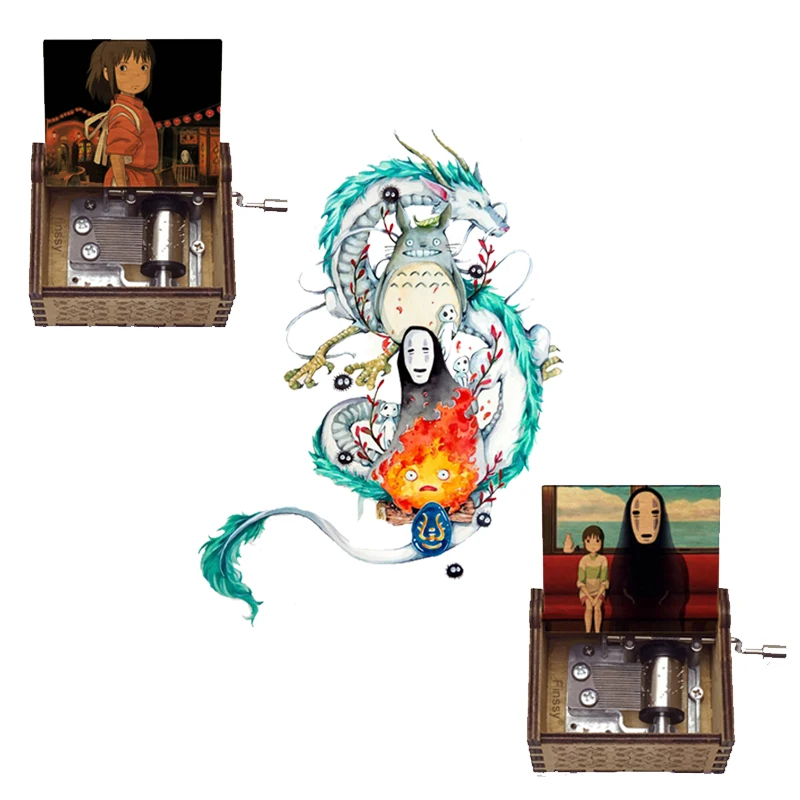 Новинка деревянная музыкальная шкатулка всегда со мной аниме с изображением