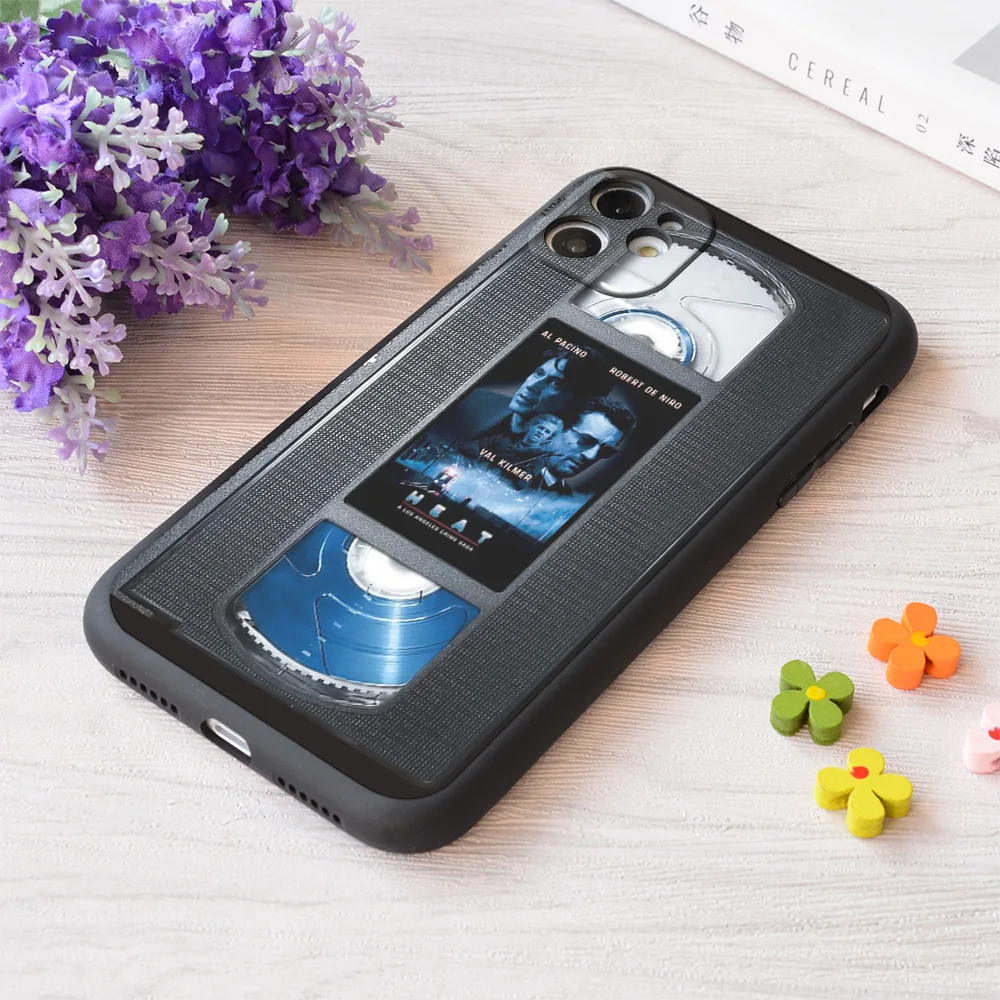 

For iPhone Heat Vhs Print Soft Matt Apple Case
