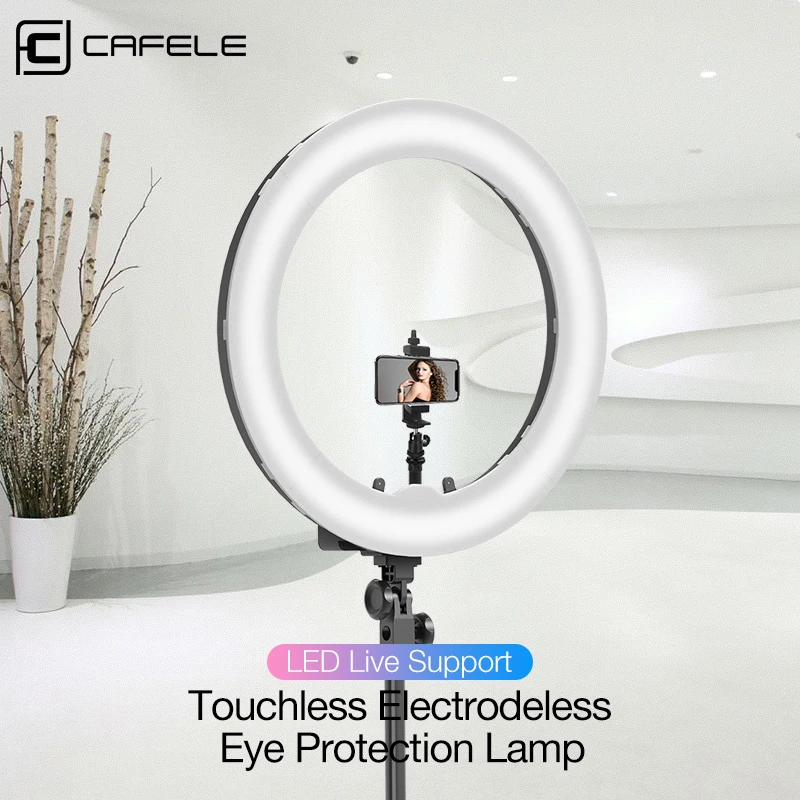 Светодиодный кольцевой светильник с дистанционным управлением и плавным