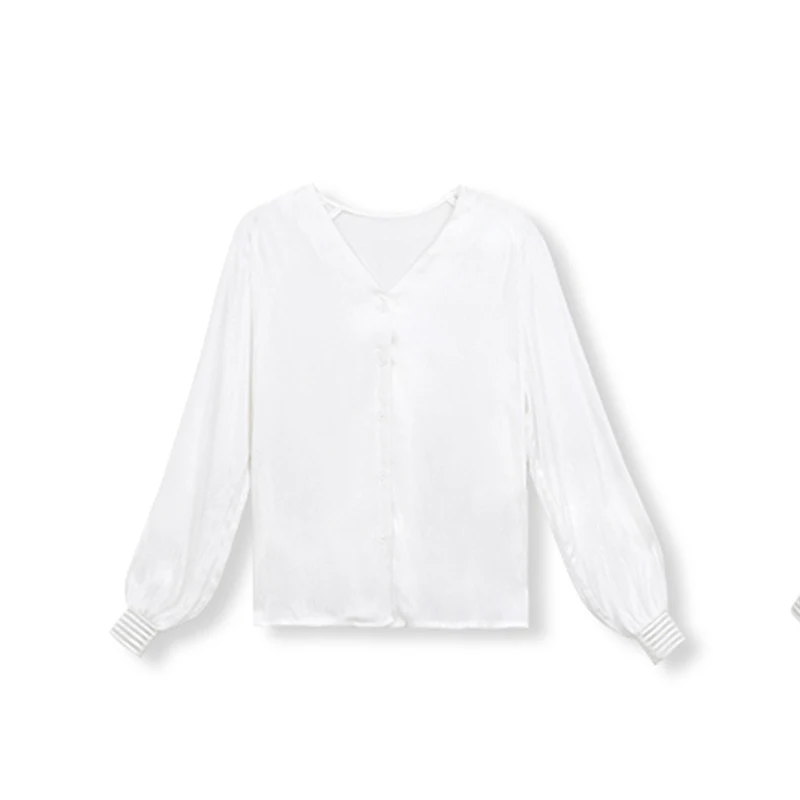 Женская шифоновая блузка VOLOCEAN с вышивкой и длинным рукавом на осень 2020 | одежда