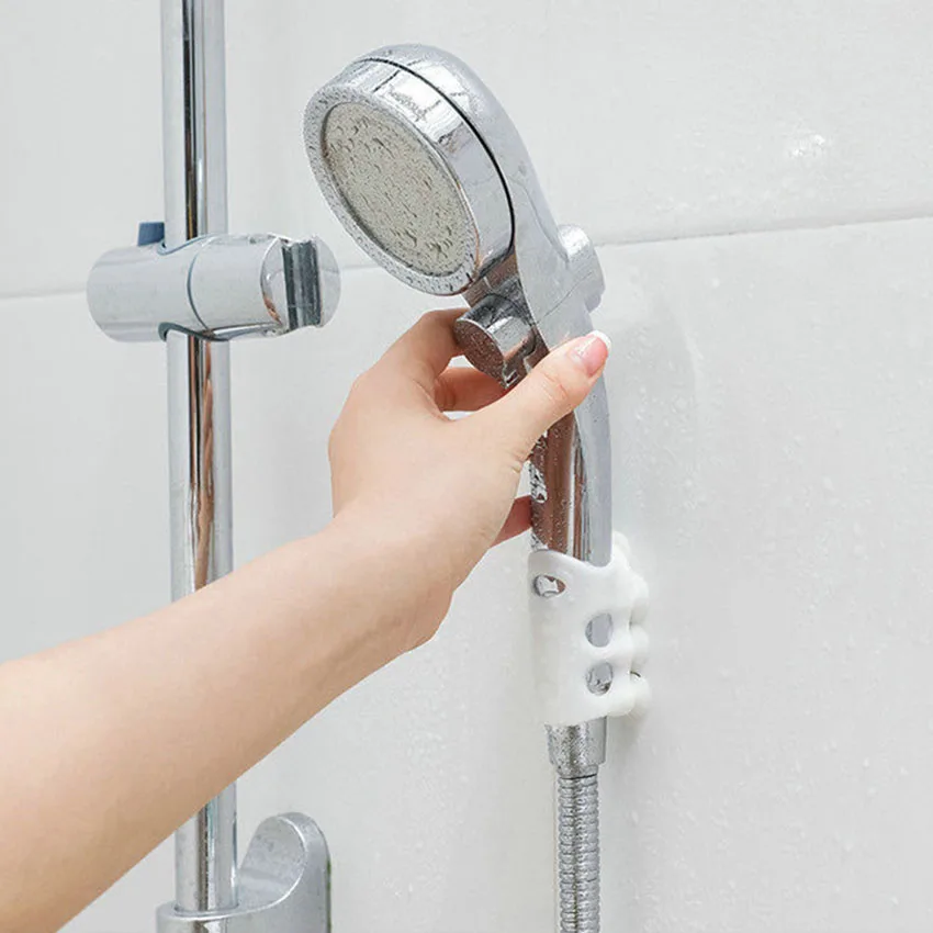 

Adjustable Silicone Shower Head Bracket Holder Reusable Bathroom Suction Cup Shower Nozzle Base Brackets Shower Support Rack