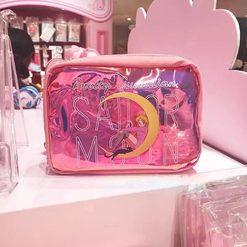 Sailor Moon Tsukino Usagi Косплей ПВХ прозрачная сумка на плечо косметический макияж сумки