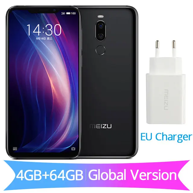 64GB Black Глобальная версия Meizu X8, 4G, 64G, 6 ГБ, 128G, 4G, LTE мобильный телефон Snapdragon 710, четыре ядра, 6,15 дюйма, двойная задняя камера, разблокировка отпечатков пальцев - Цвет: 64GB Black