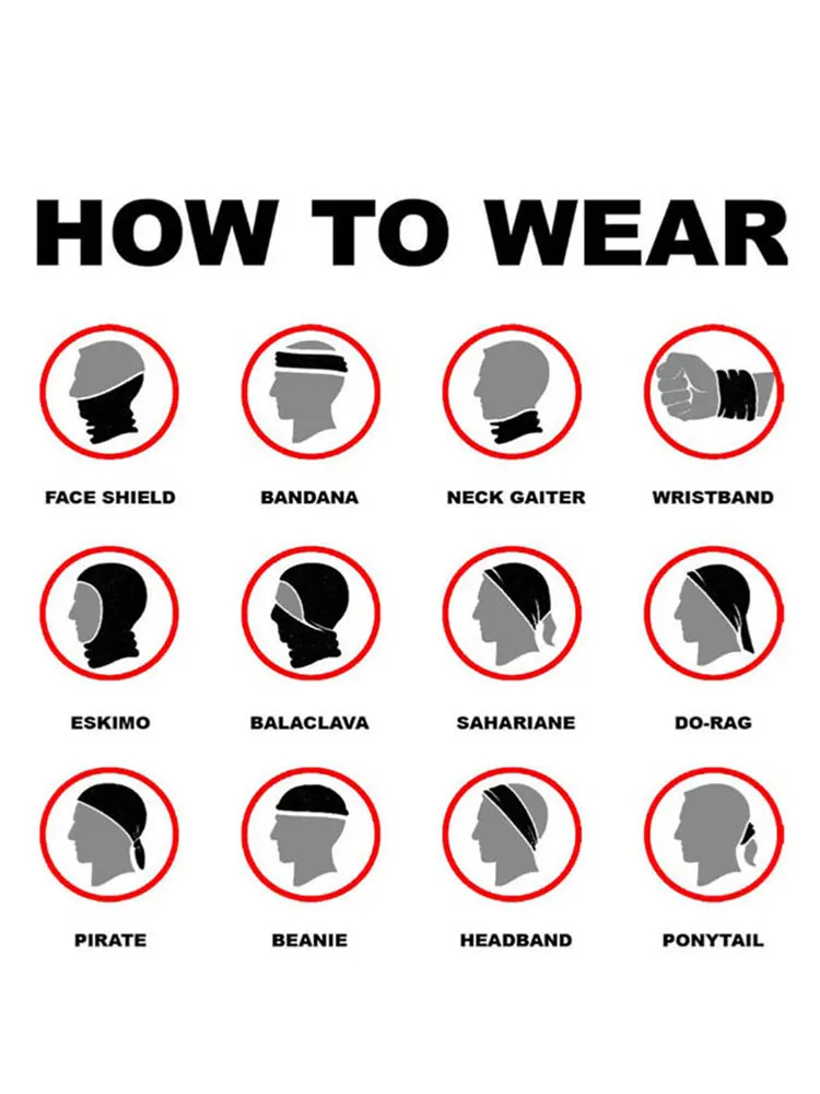

Windproof Adult Outdoor Sports Headscarf Men Cloth Bandana Sports Easy Clean Magic Scarf Camouflage Face Cover 110-2