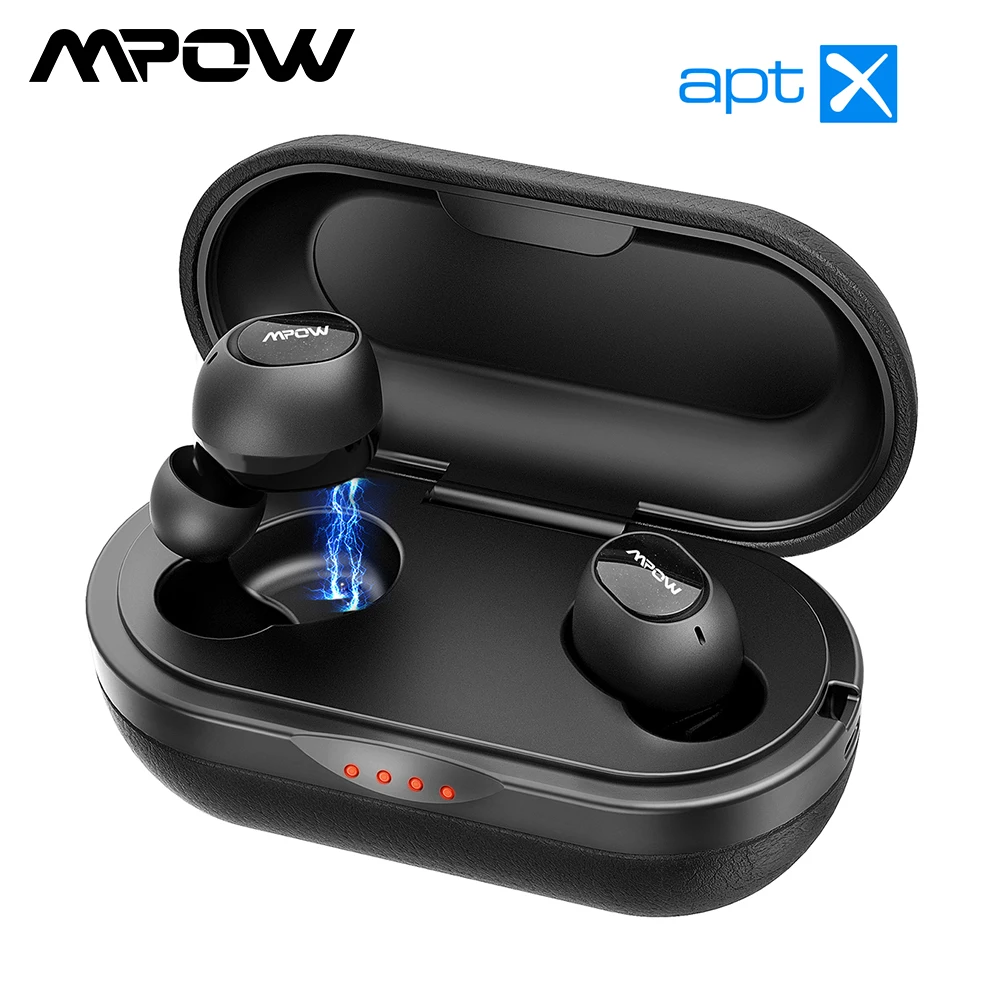 

MPOW M5 True Wireless Earbuds Bluetooth 5.0 Auto Pairing Technology IPX7 Waterproof Aptx Bass Earphones with 3D Stereo Sound