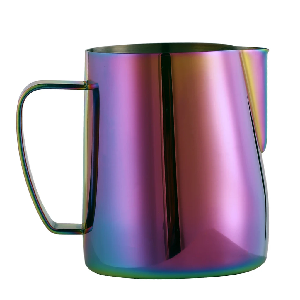 

Various Milk Frothing Pitcher Jug, Stainless Steel, Suitable for Coffee, Latte and Frothing Milk, 350ml, 8 Colors Available