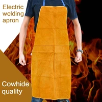 cow leather aprons welding heat insulation protection welders blacksmith 93x64cm high temperature apron anti scalding apron