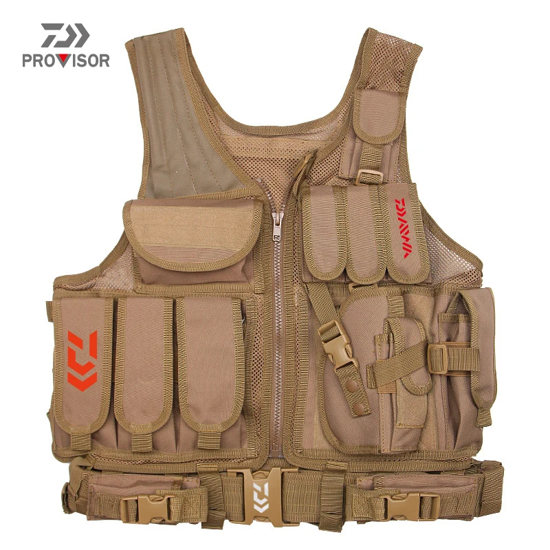

Daiwa Fishing Men Camouflage Mesh Vest Multi-purpose Quick-drying Breathable Wear-resistant Anti-static Moisture Wicking Vest