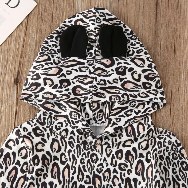 2 шт. комплект одежды для новорожденных с леопардовым принтом | Мать и ребенок