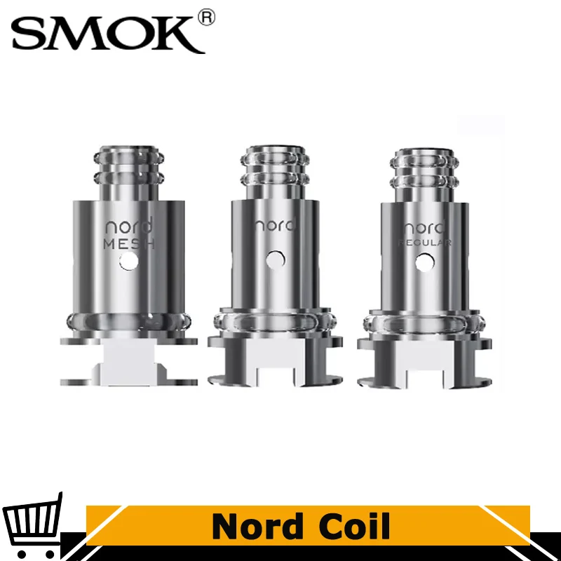 Оригинальная катушка Smok Nord 5 шт./лот сетка 0 6 Ом/сетка MTL 8 Ом/MTL обычная 1 4 Ом Сменная