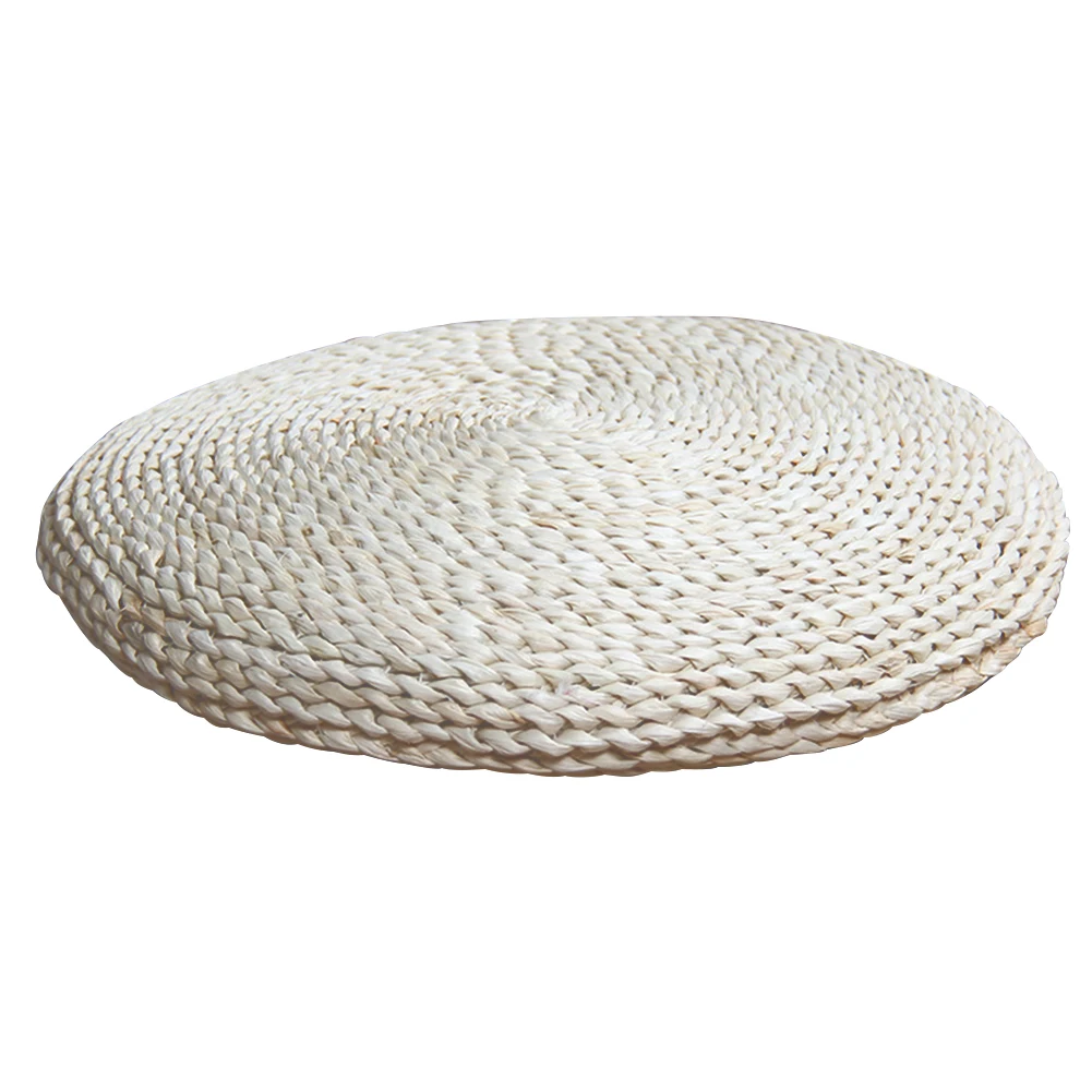 Декоративная подушка для медитации мебель соломенное Вязание дома Pouffe гостиная круглый деревенский сиденья подставка для ног мягкие практичные