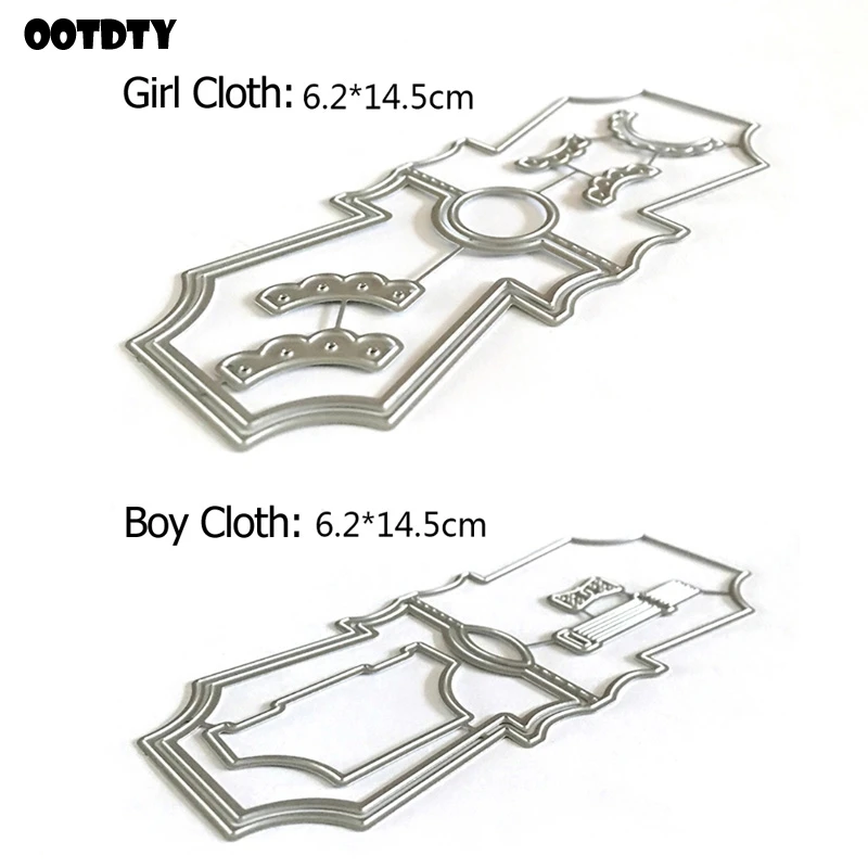 

Baby Cloth Card Metal Cutting Dies Stencil Scrapbooking DIY Album Stamp Paper Card Embossing Decor Craft New for 2020