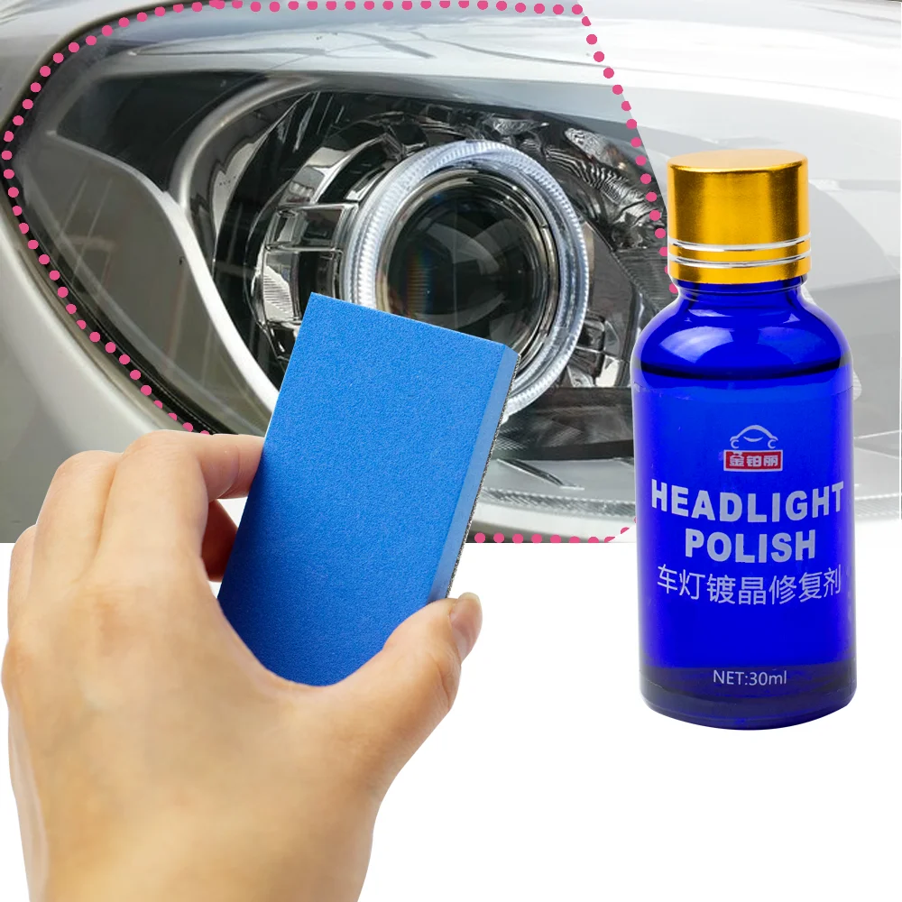 

News 30ML Car Headlight Repair Coating Solution Repair Kit Oxidation Rearview Coating Headlight Polishing Anti-scratch Liquid
