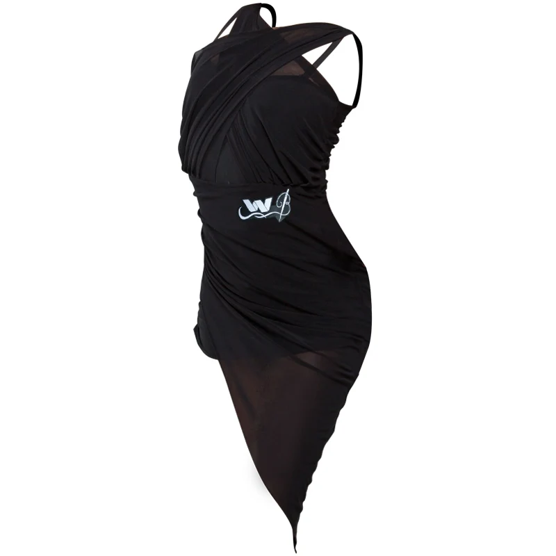 

Black Latin Competition Costume For Girls Latin Dance Wear Practice Dress Tassel Skirt Ballroom Tango Salsa Stage Costume