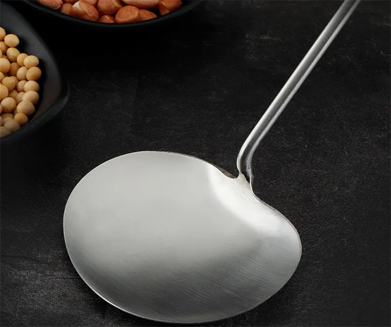 Лопатка из нержавеющей стали с большой длинной ручкой ложка для ресторана