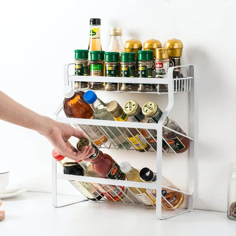 3-слойная металлическая Бытовая многослойная стойка для специй | Дом и сад