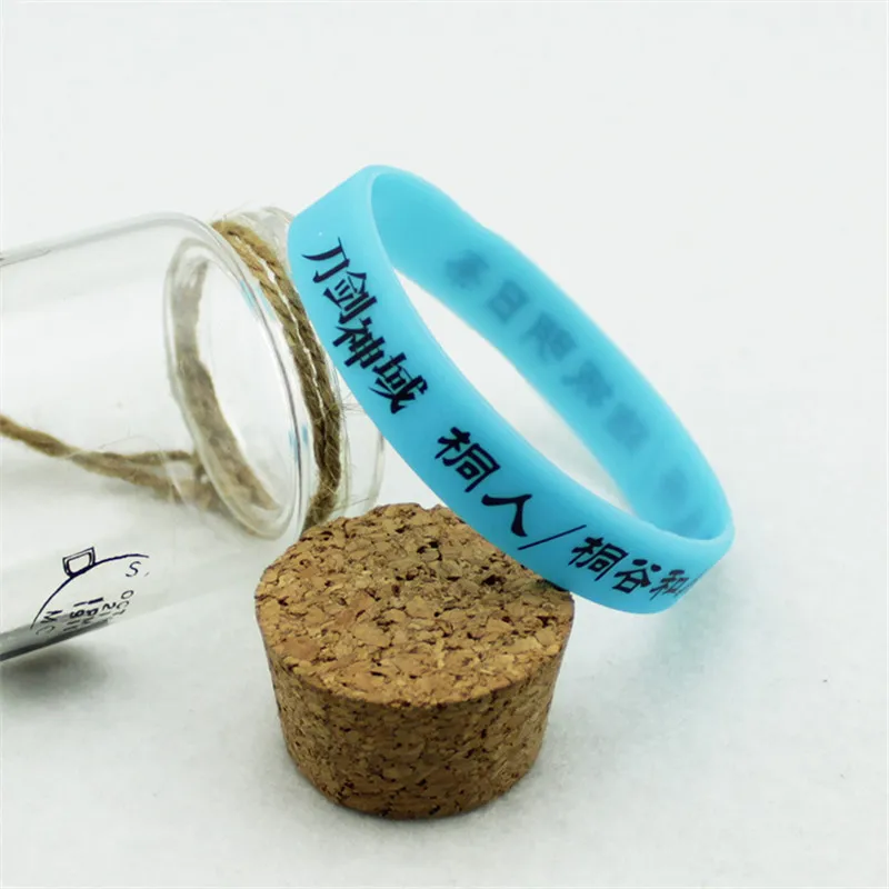 Мультяшный аниме меч искусство онлайн карамельные цвета силиконовый спортивный