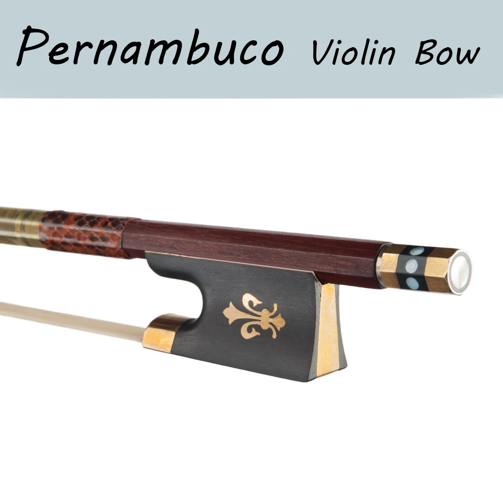 4/4 высококачественный смычок для скрипки Pernambuco идеальный баланс настоящая