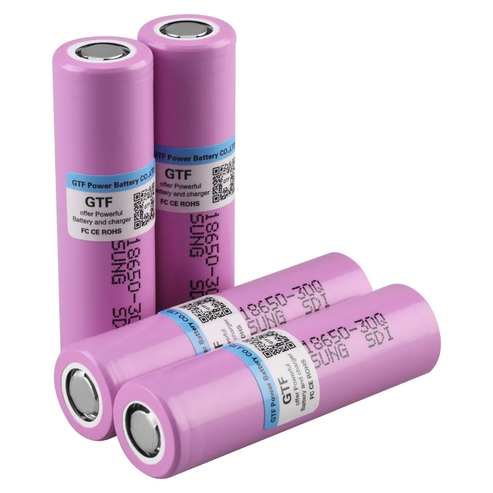 

3000mah 100% original rechargeable lithium ion battery capacity 3.7V 18650 battery for Samsung 30Q INR 18650 30Q 20A