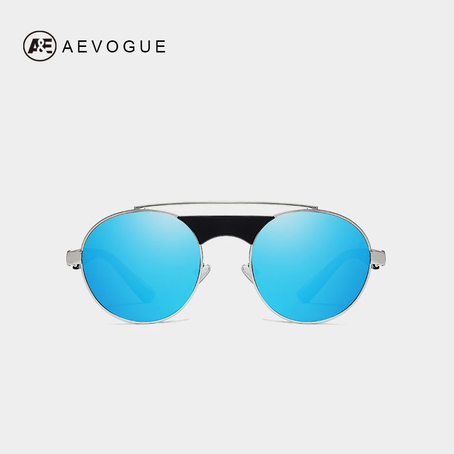 AEVOGUE Новые мужские и женские солнцезащитные очки в стиле ретро стимпанк круглая
