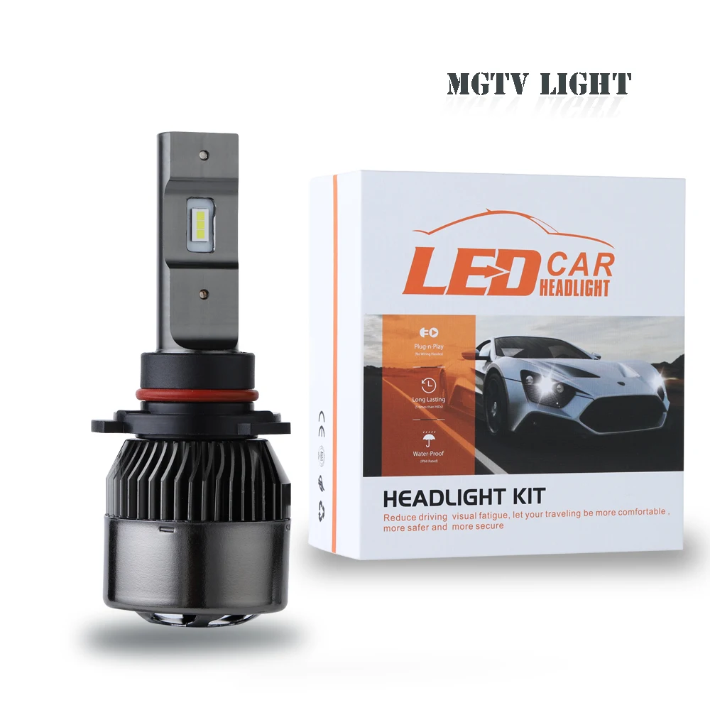 

2x 9005HB3 H4/H7/H11/H1//9006HB4 72W 7200lm 6500K LED Car Headlight Bulb Hi-Low Single Beam Auto Headlamp Fog Light