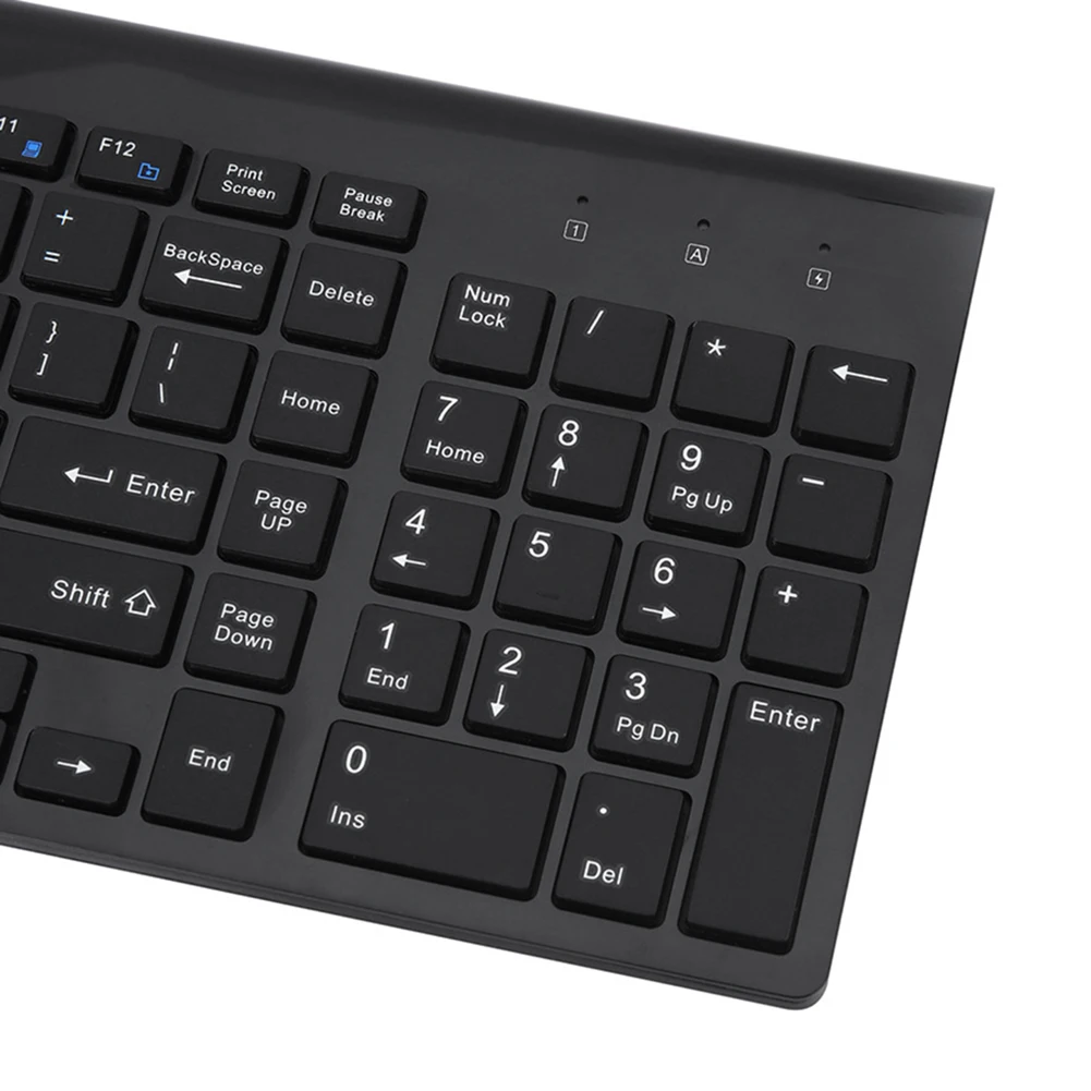 

2.4G Wireless Silent Keyboard and Mouse Mini Full-size Keyboard Mouse Combo Set For Notebook Laptop Desktop PC