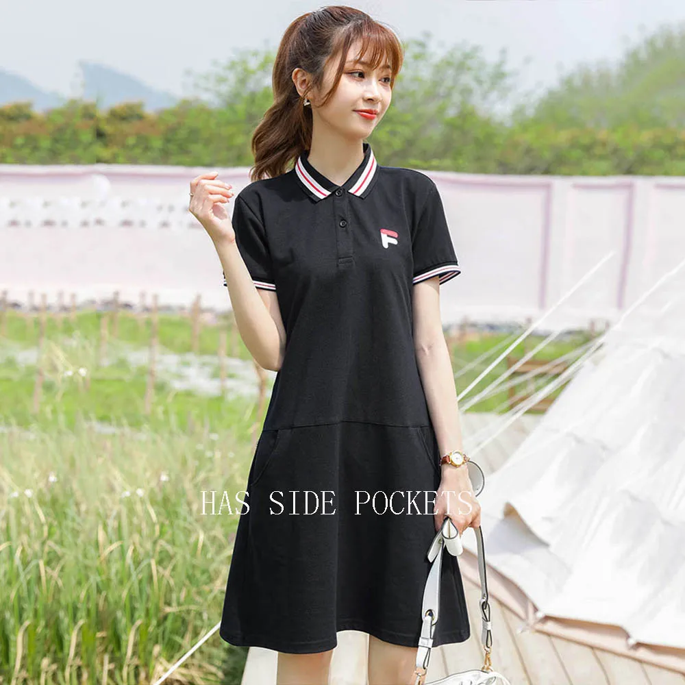 

Woman Summer Casual Sport Dress Tennis Skirts Golf Clothes Outdoor Gym Clothing Running Jogging Sweatshirt Fitness Sportswear