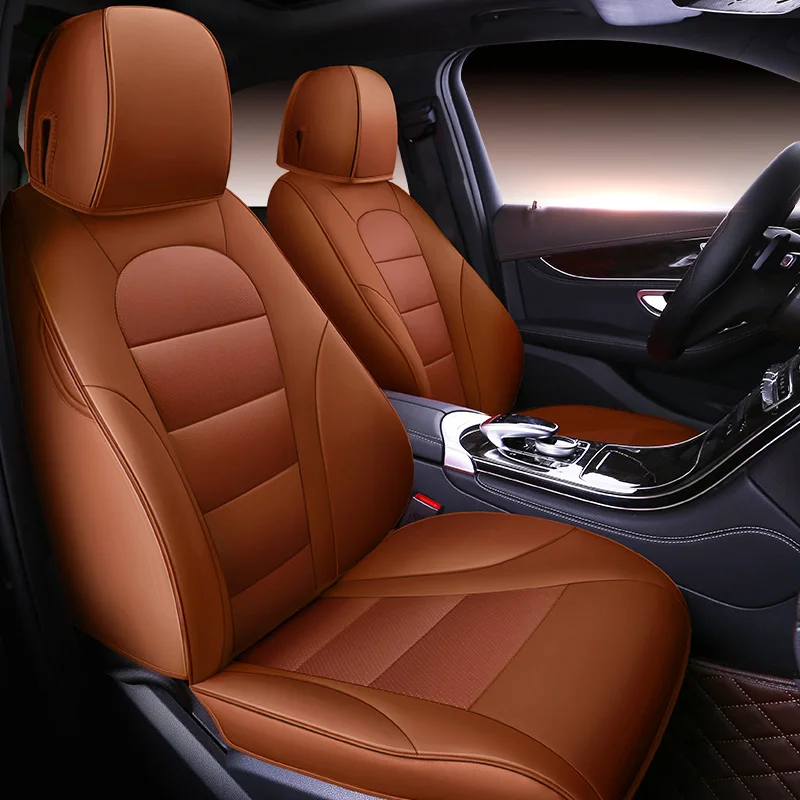 custom cowhide Leather car seat cover for Mercedes Benz A B C