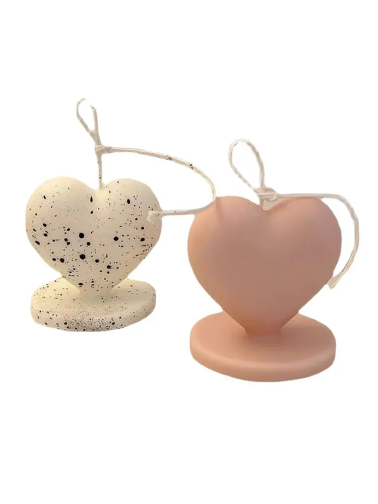 

Ins Korean scented candle heart shape candle home decoration crafts wind three-dimensional love aromatic candles for home decor