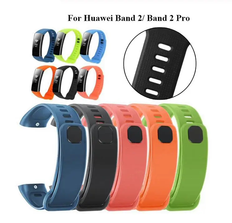 Силиконовый ремешок для наручных часов Huawei Band 2 Pro из ТПУ браслета Honor с ремешком