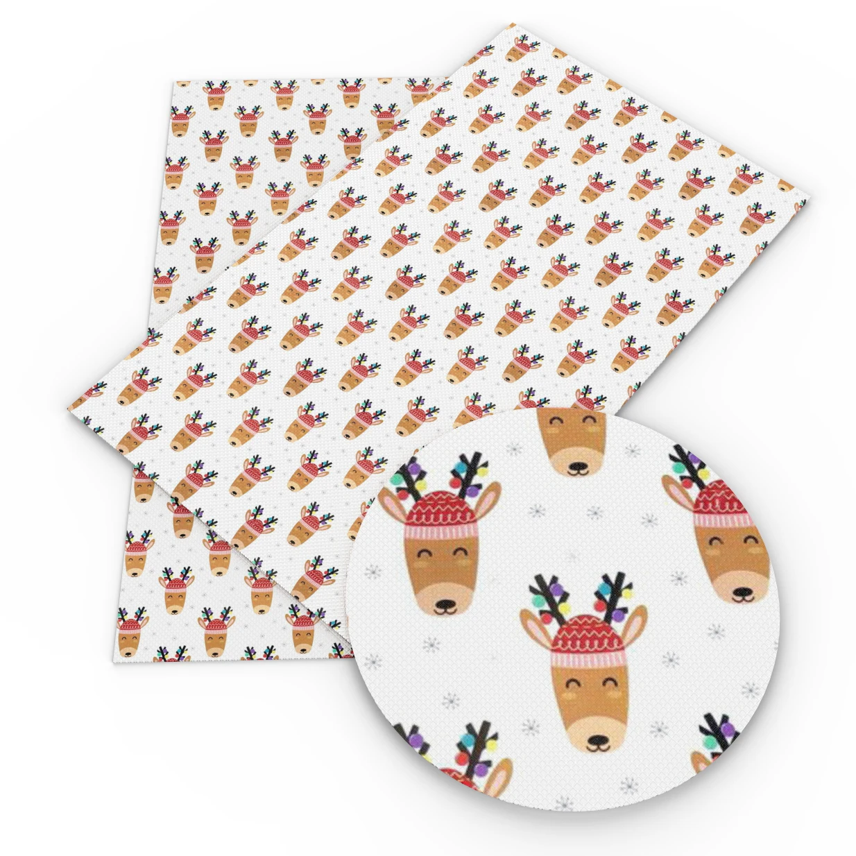 Аксессуары David 20*33 см дизайн рождественского оленя искусственная кожа ткань DIY