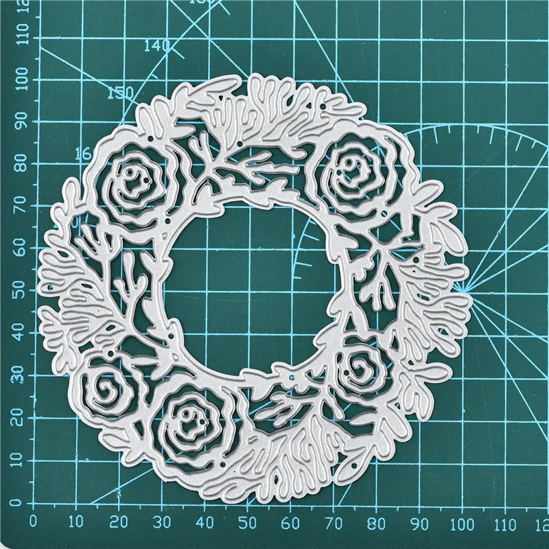

Kokorosa Floral Round Metal Cutting Dies Frame Dies for Craft Die Scrapbooking Embossing Stencil DIY Die Cut Card Decoration