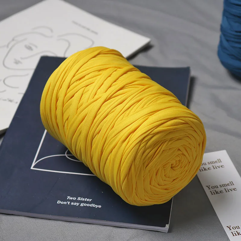 400 г трикотажная футболка пряжа для вязания крючком хлопчатобумажная рукоделия