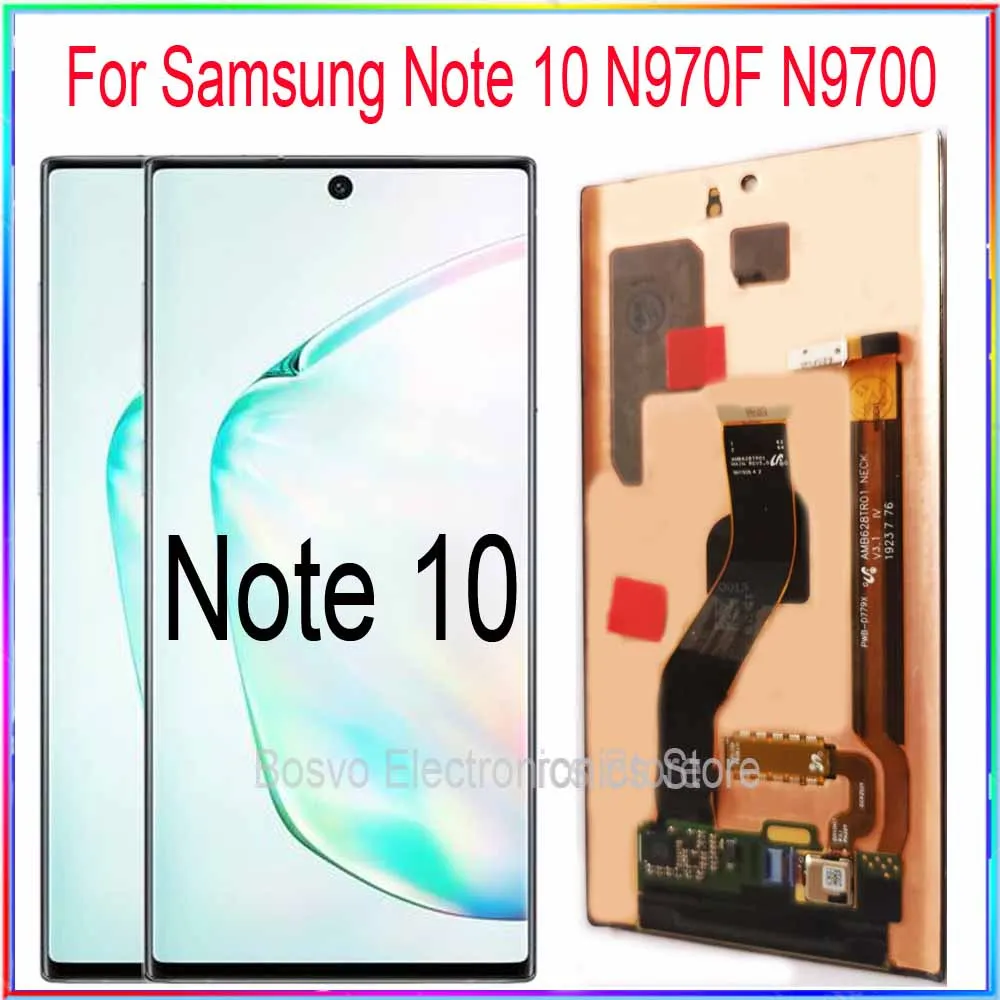Для samsung Note 10 ЖК экран N970F N9700 дисплей с сенсорным дигитайзером рамкой в