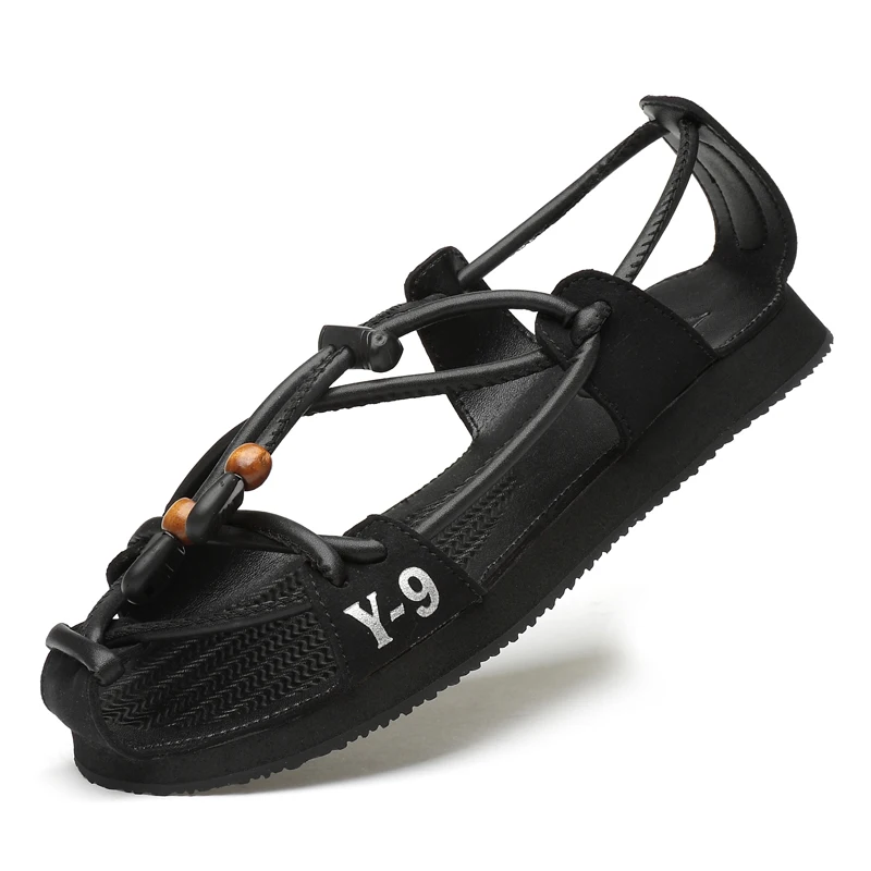 Сандалии мужские с закрытым носком Модные дышащие уличные туфли эластичной