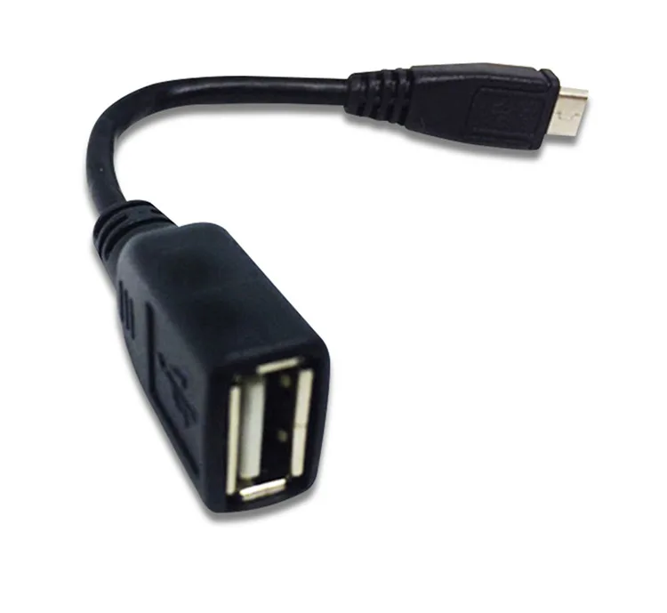 Кабель-адаптер OTG 10 см Micro 5pin USB папа-USB 2 0 A мама для телефонов Android планшетов ПК -