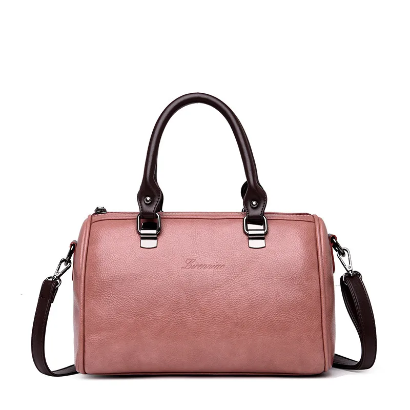 Bolsa Feminina Tote роскошные сумки женские сумки дизайнерские сумки высокого качества кожаные сумки через плечо для женщин - Цвет: PINK