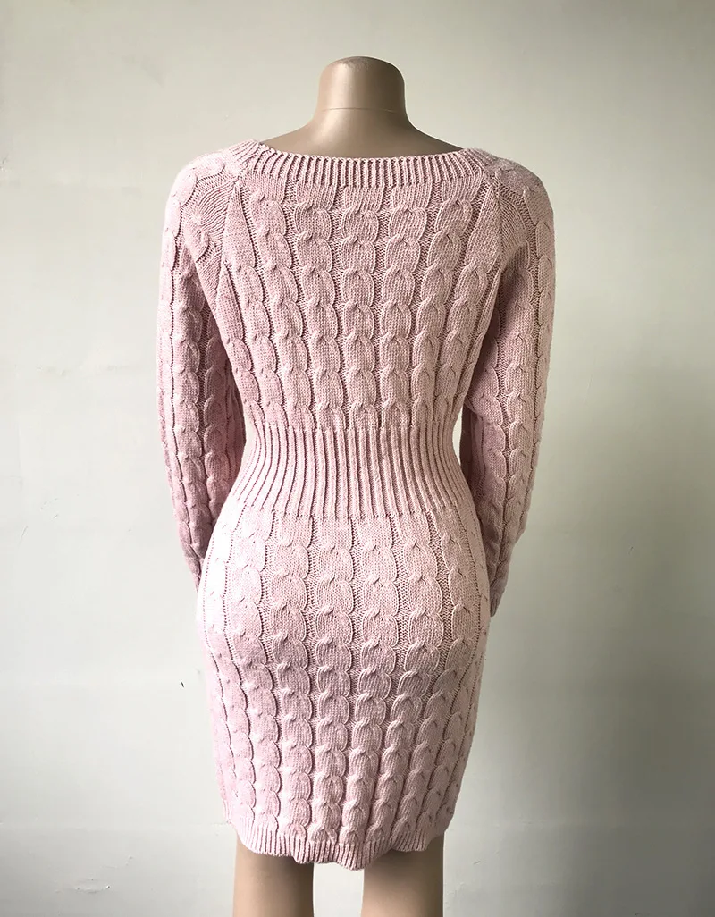 Женское трикотажное платье-свитер неоновое облегающее длинное платье-пуловер с