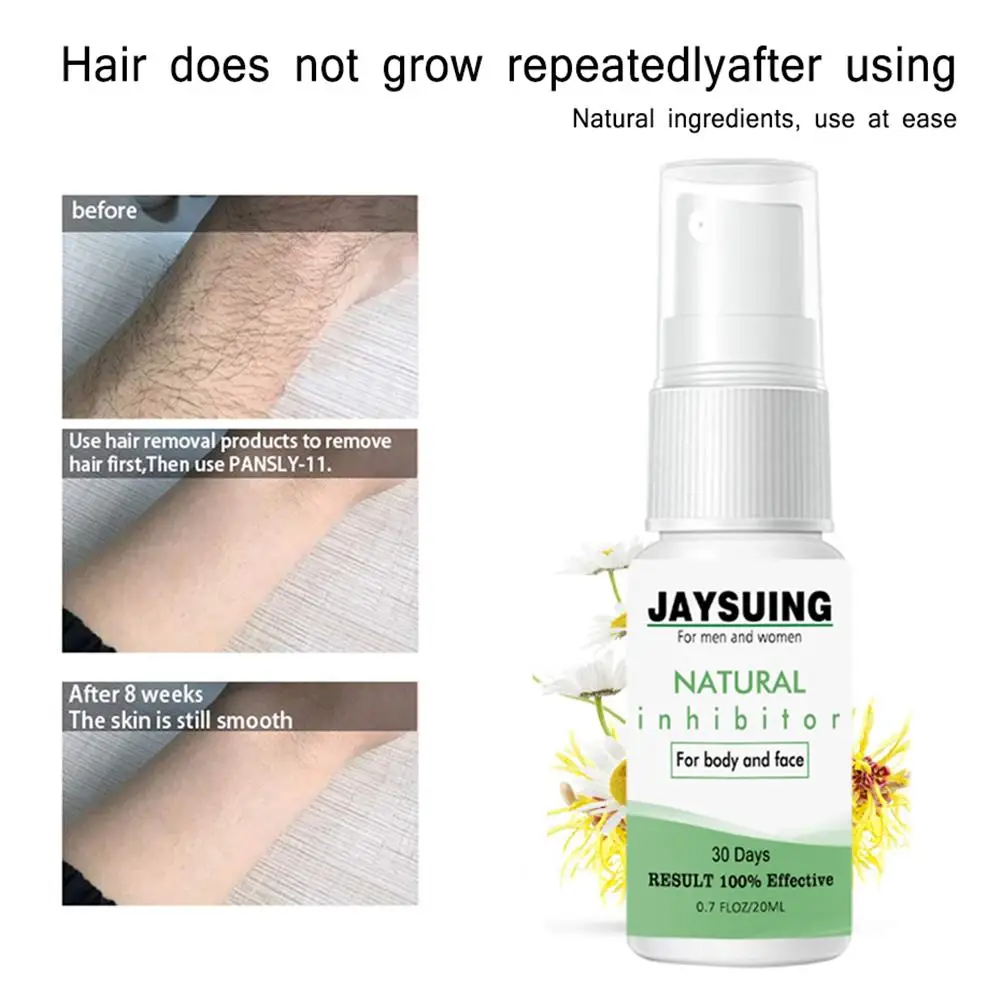 

1/2pcs Depilation Spray Painless Non-stimulus Hair Growth Inhibiting Hair Removal Spray for Men Women 30ml