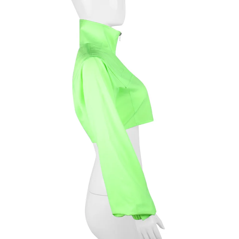 Женский укороченный топ на молнии