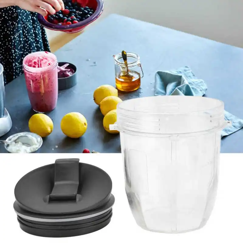 

Kitchen Portable 12OZ Replacement Cup Blender Cup Container With Lid Fit For NUTRI Juicer Accessories